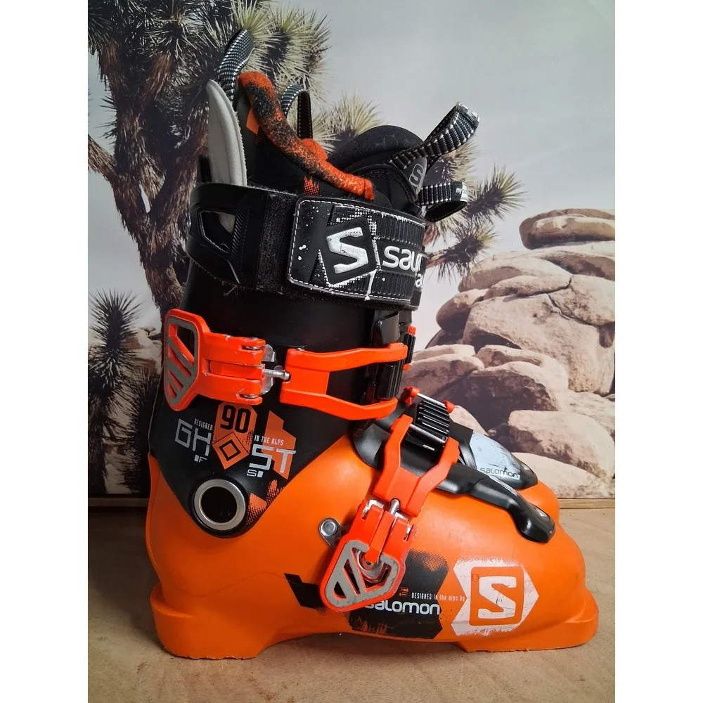 Salomon Ghost 90 FS Ski Boots Orange Black Mens Size 25 25.5 295mm